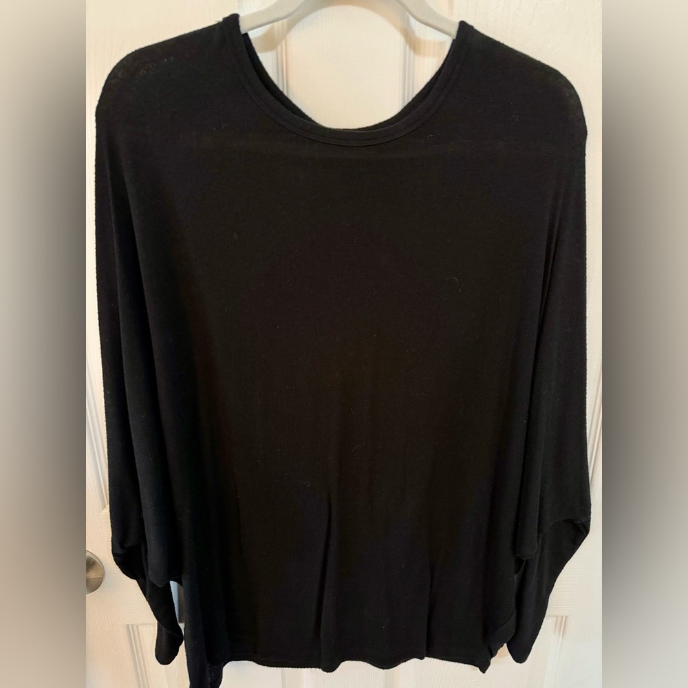 Maurices Black Dolman Shirt Large